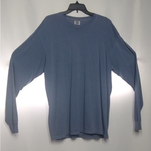 Comfort colors Men's Blue Long Sleeve Shirt size XL pre owned good condition - Picture 1 of 11